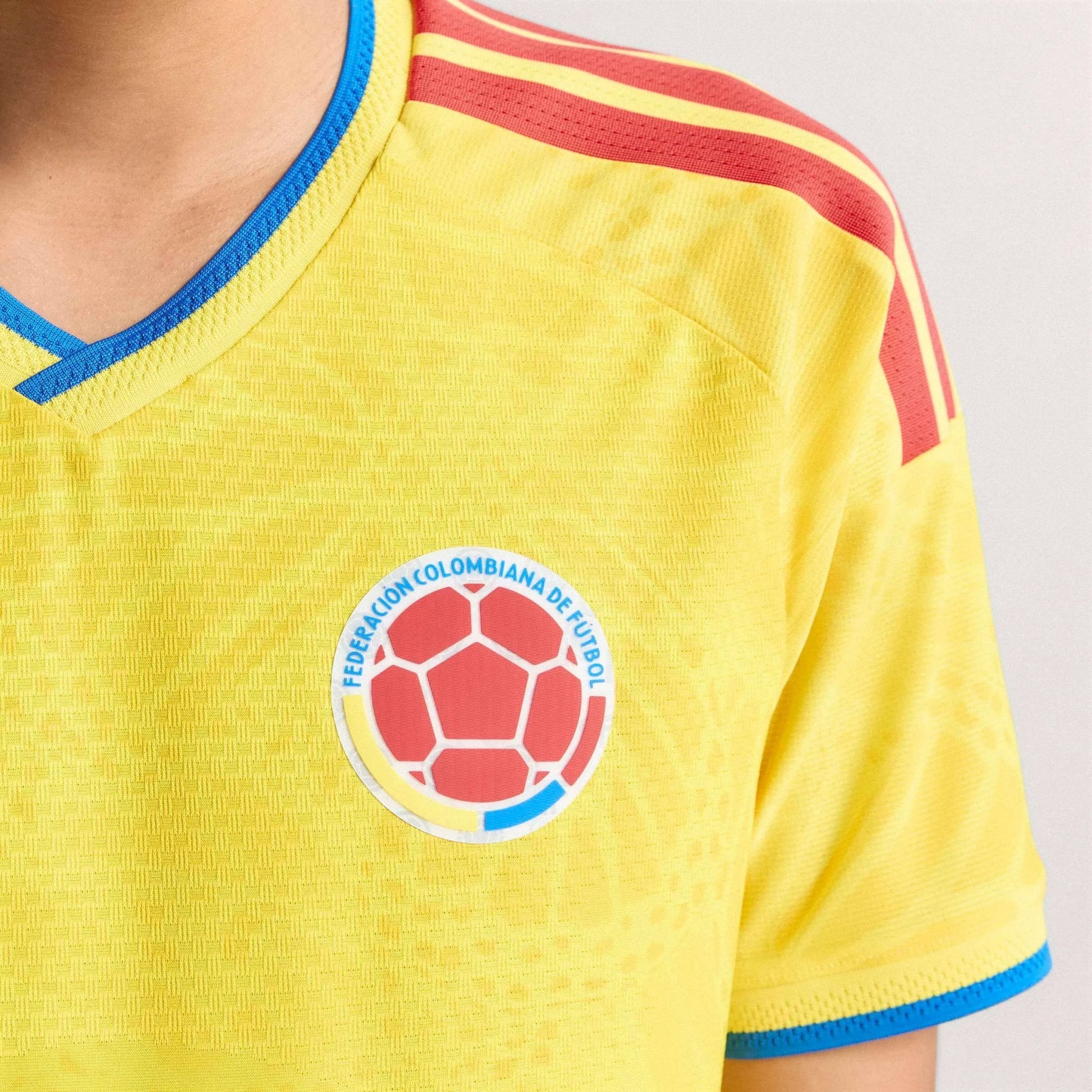 Adidas 2026 Colombia Men's Authentic Home Soccer Jersey Impact Yellow