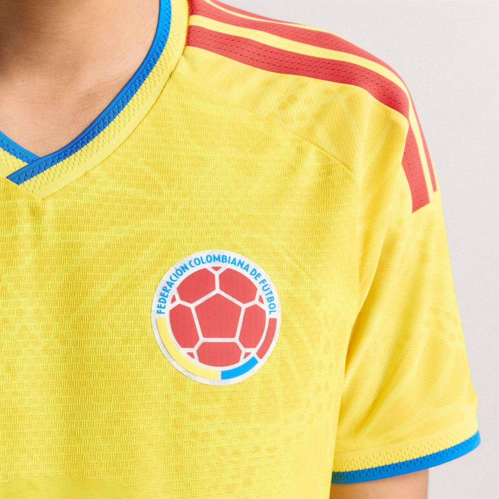 Adidas 2026 Colombia Men's Authentic Home Soccer Jersey Impact Yellow