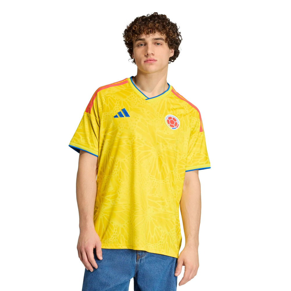 Adidas 2026 Colombia Men's Stadium Home Soccer Jersey Impact Yellow