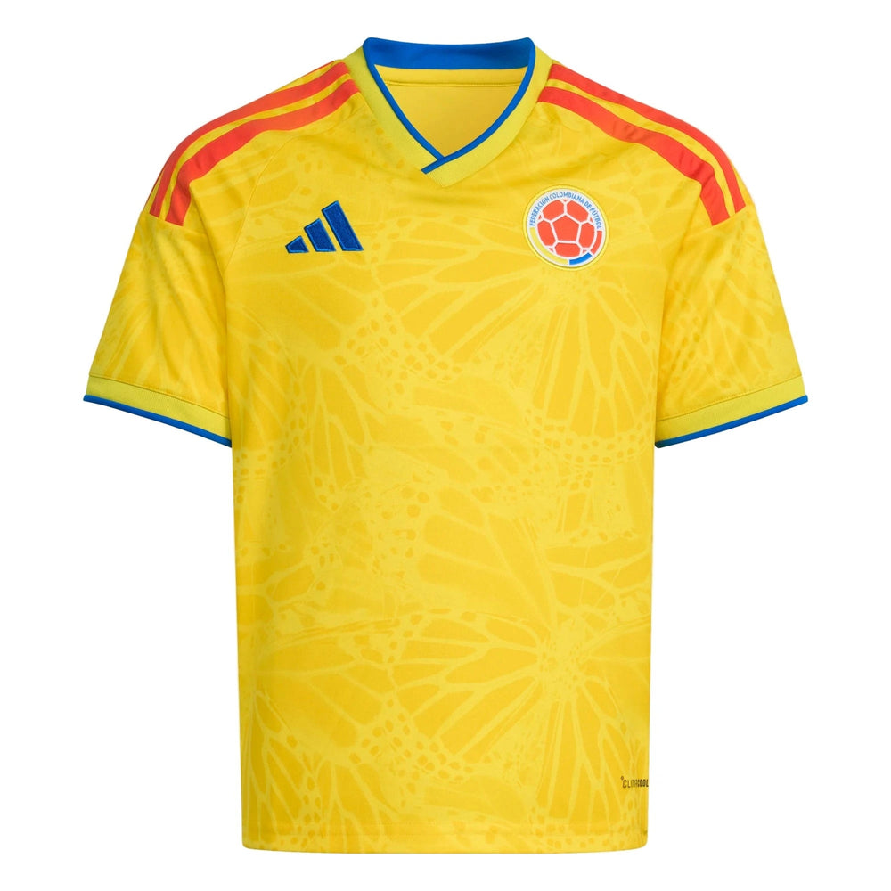 Adidas 2026 Colombia Youth Stadium Home Soccer Jersey Impact Yellow