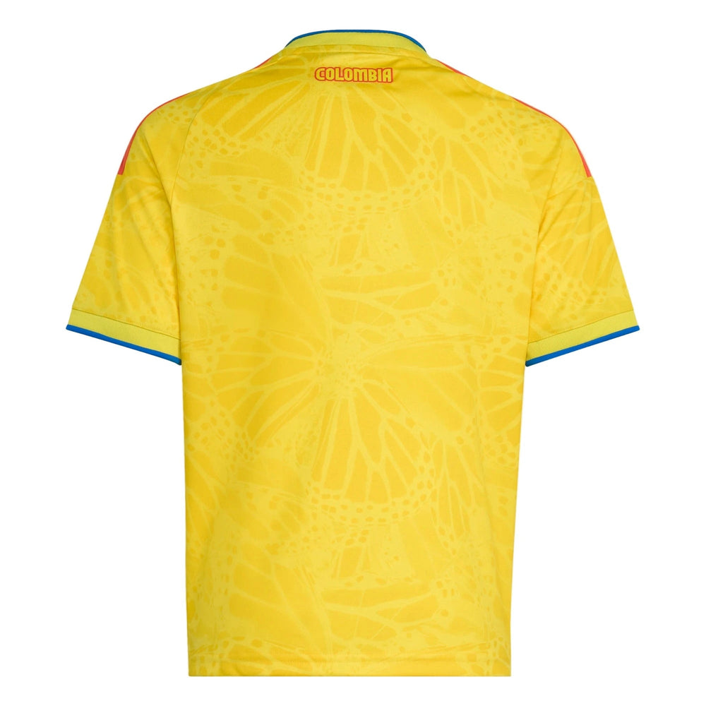 Adidas 2026 Colombia Youth Stadium Home Soccer Jersey Impact Yellow