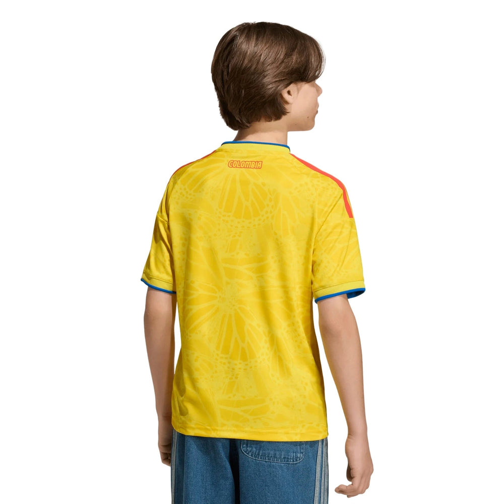 Adidas 2026 Colombia Youth Stadium Home Soccer Jersey Impact Yellow