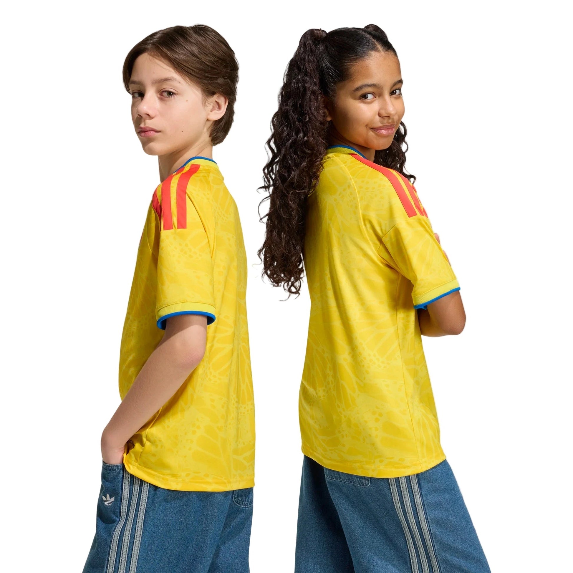 Adidas 2026 Colombia Youth Stadium Home Soccer Jersey Impact Yellow