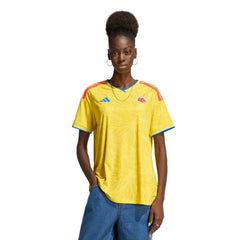 Adidas 2026 Colombia Women's Stadium Home Soccer Jersey Impact Yellow