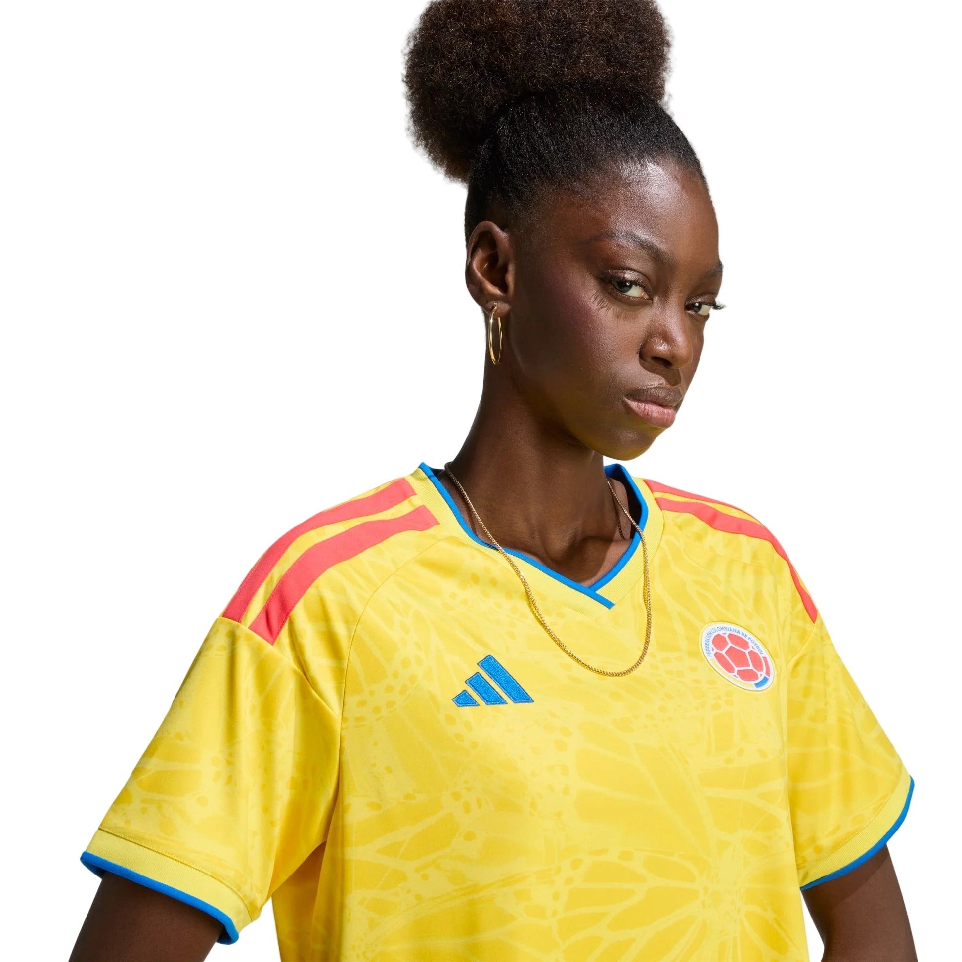 Adidas 2026 Colombia Women's Stadium Home Soccer Jersey Impact Yellow
