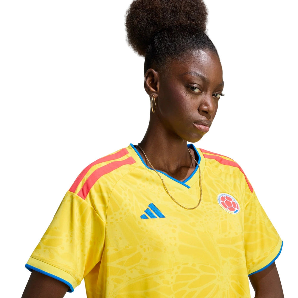 Adidas 2026 Colombia Women's Stadium Home Soccer Jersey Impact Yellow