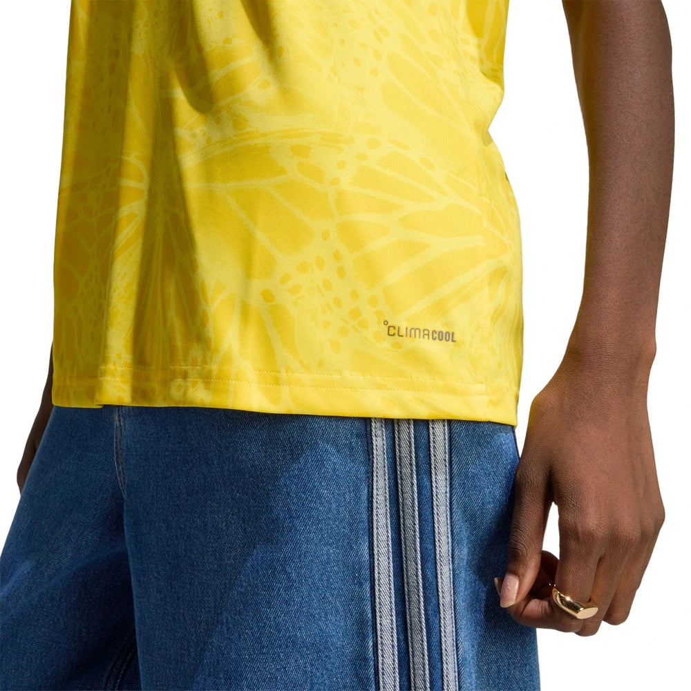 Adidas 2026 Colombia Women's Stadium Home Soccer Jersey Impact Yellow