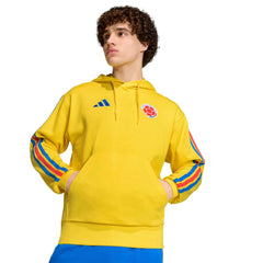 Adidas 2026 Colombia Men's DNA Fleece Hoodie Impact Yellow