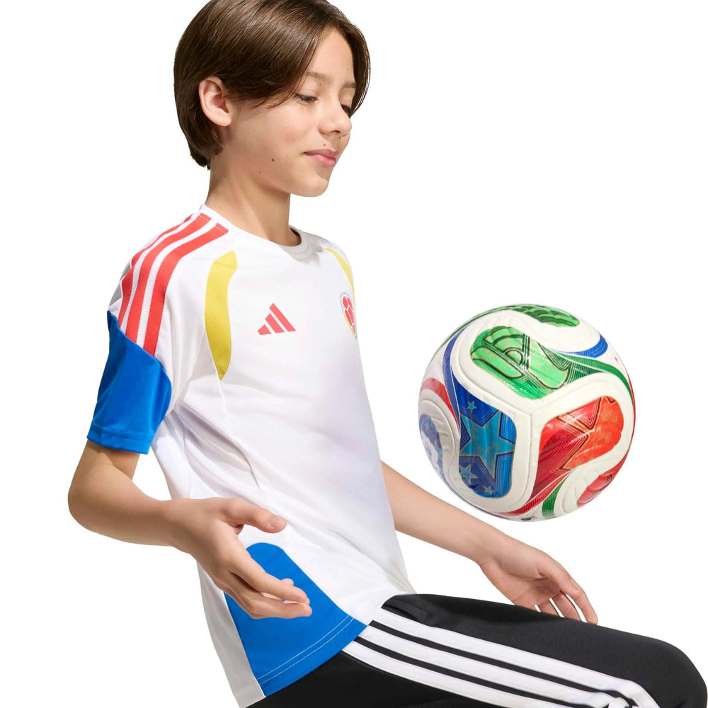 Adidas 2026 Colombia Youth Training Soccer Jersey White