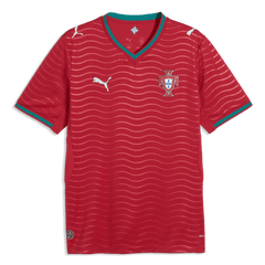 Puma 2026 Portugal Men's Stadium Home Soccer Jersey Club Red-Green Lagoon