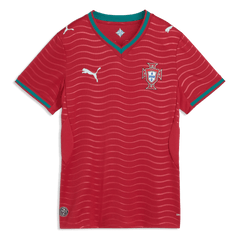 Puma 2026 Portugal Women's Stadium Home Soccer Jersey Club Red-Green Lagoon