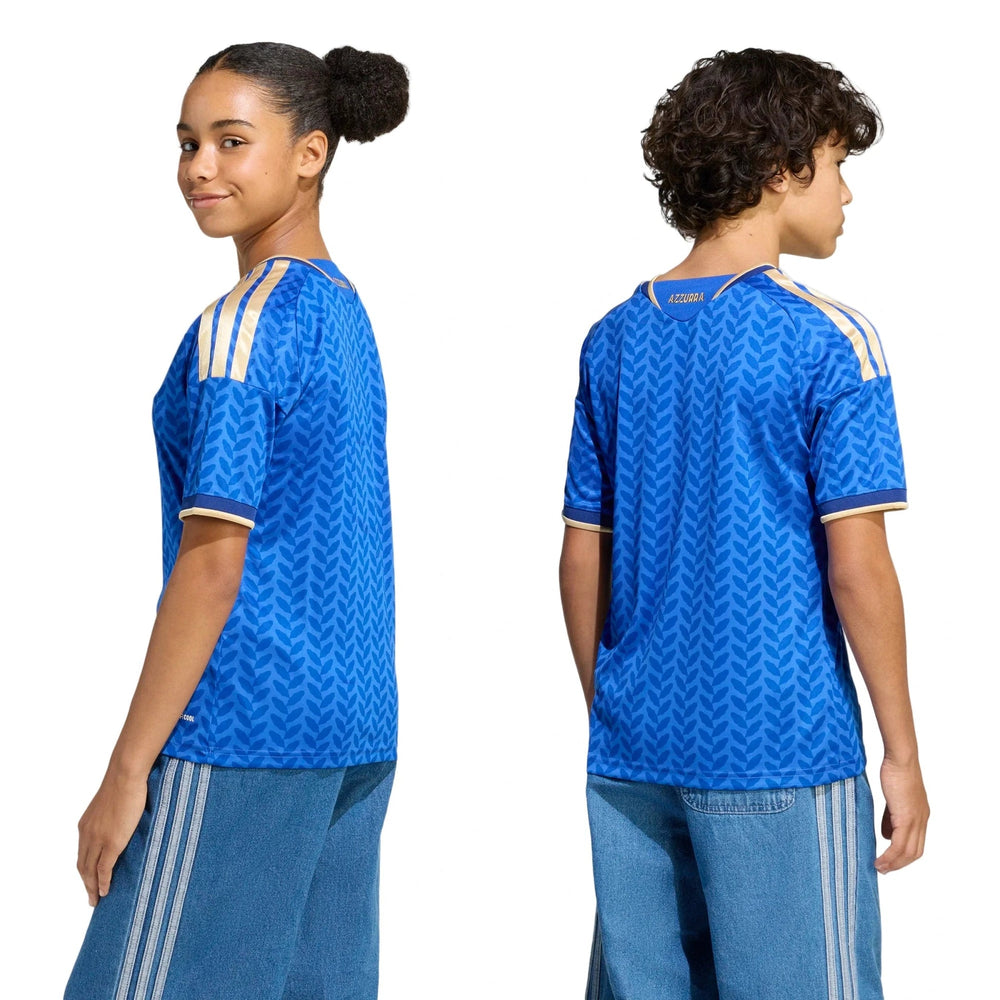 Adidas 2026 Italy Youth Stadium Home Soccer Jersey Bold Blue