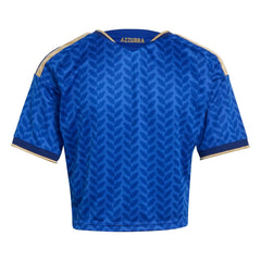 Adidas 2026 Italy Women's Stadium Home Cropped Soccer Jersey Bold Blue