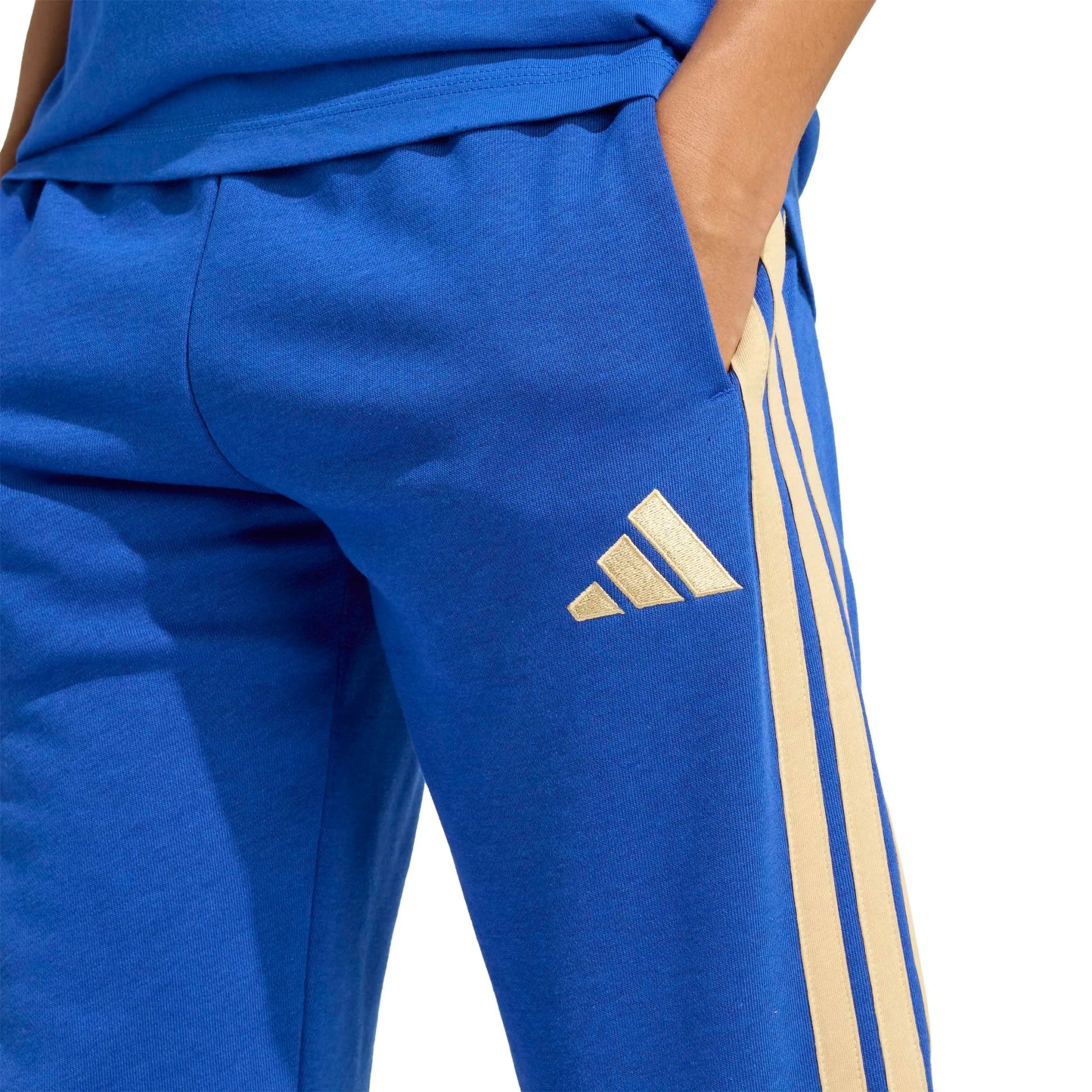 Adidas 2026 Italy Youth Pants Bold Blue