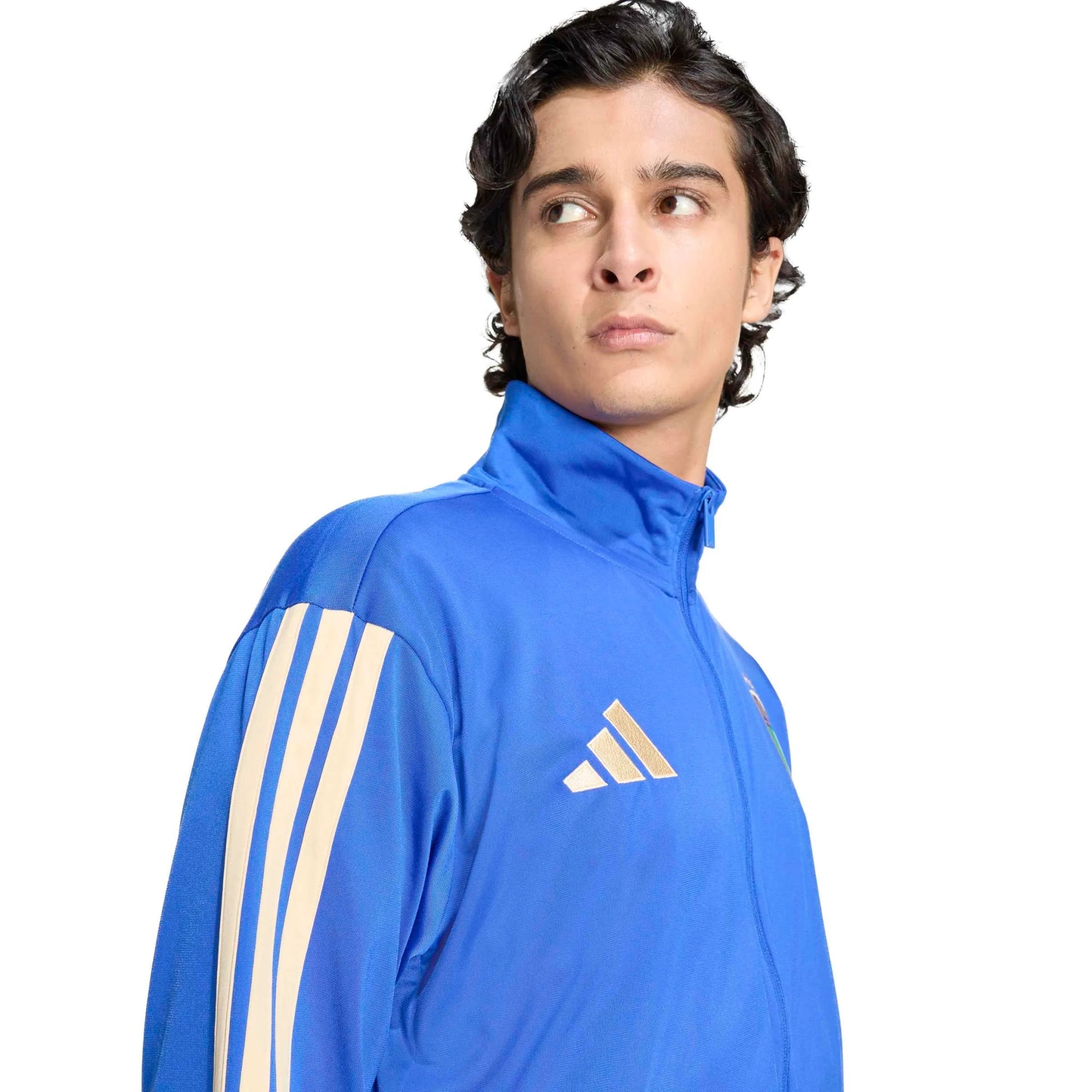 Adidas 2026 Italy Men's DNA Track Top Bold Blue