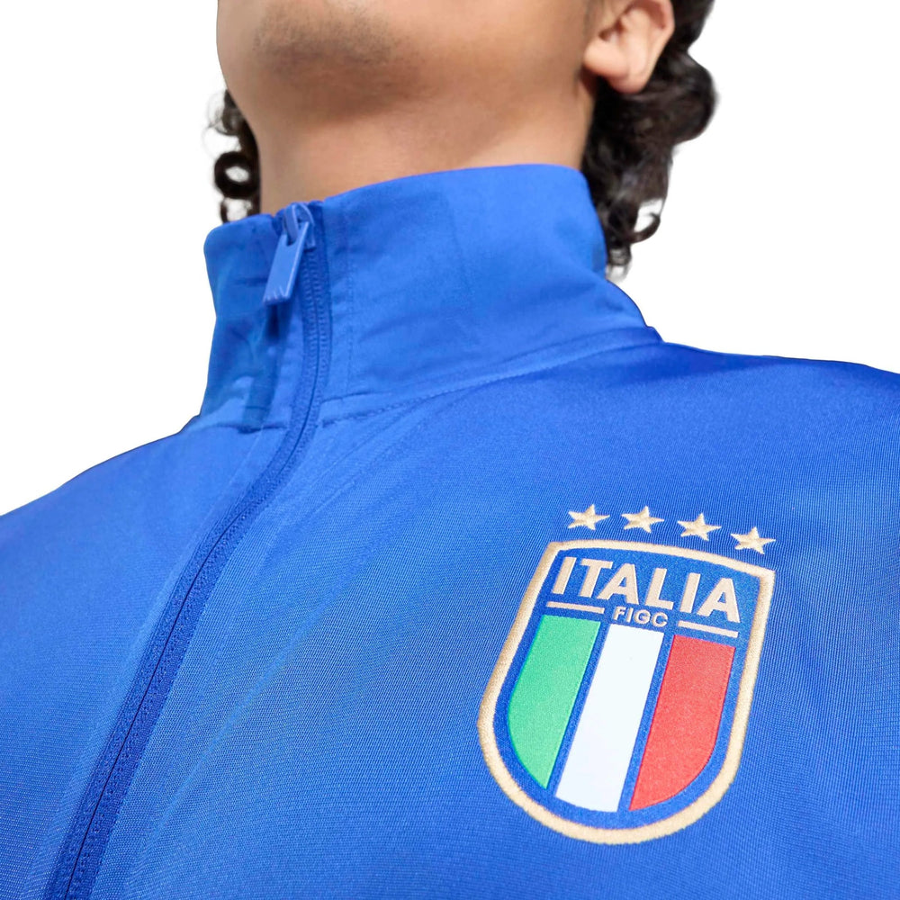 Adidas 2026 Italy Men's DNA Track Top Bold Blue