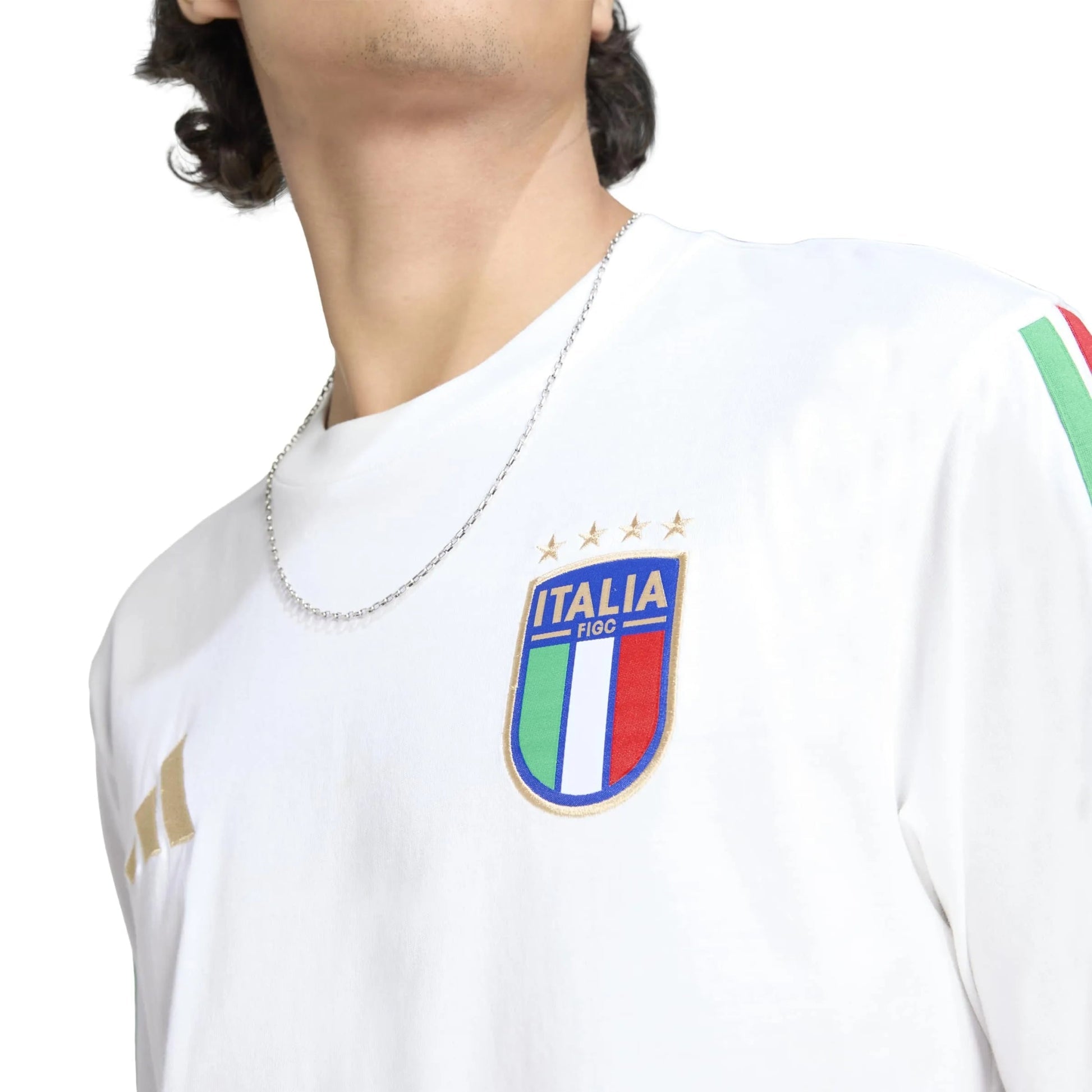 Adidas 2026 Italy Men's DNA Tee White