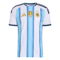 Adidas 2026 Argentina Men's Authentic Home Soccer Jersey White / Icey Blue / Light Blue