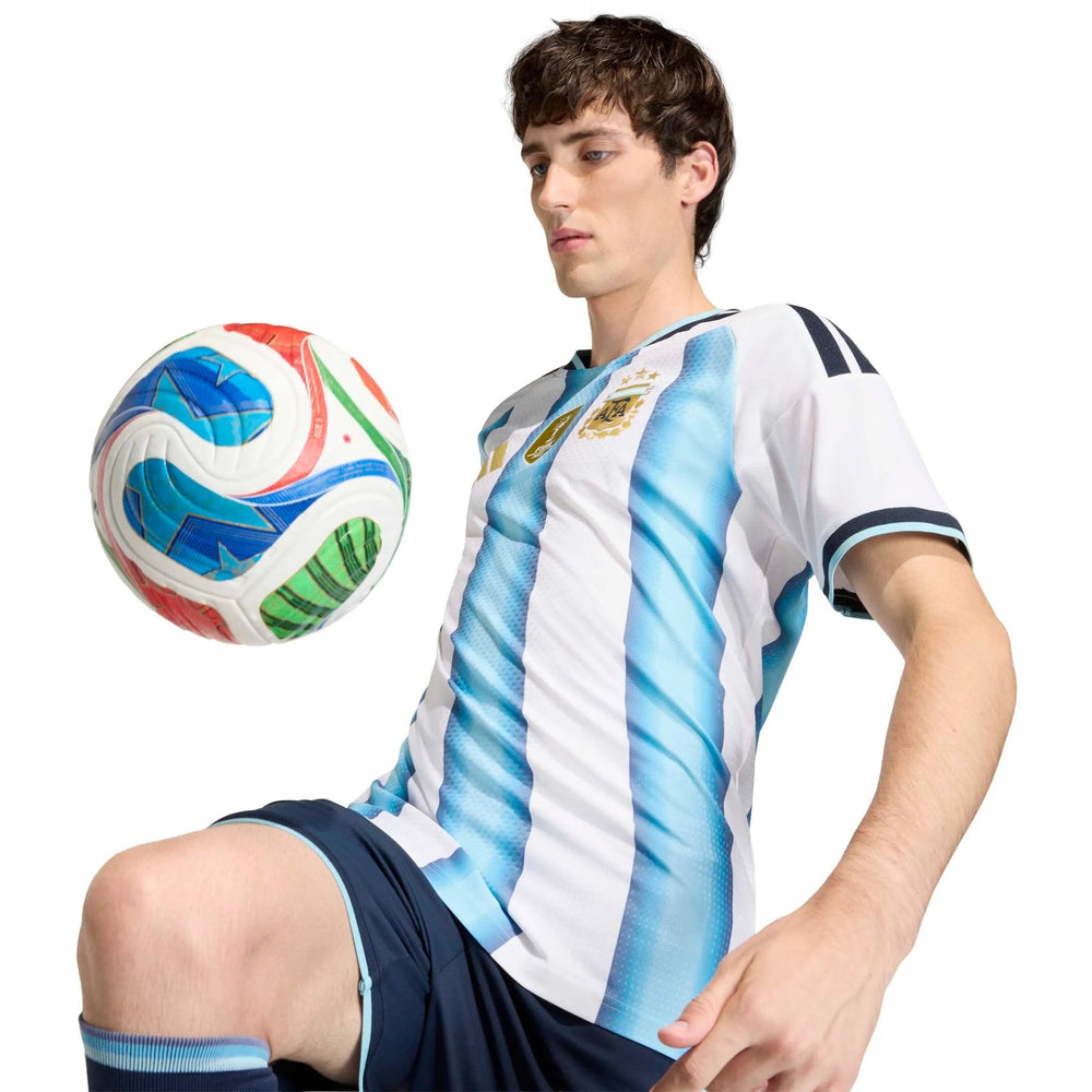 Adidas 2026 Argentina Men's Authentic Home Soccer Jersey White / Icey Blue / Light Blue