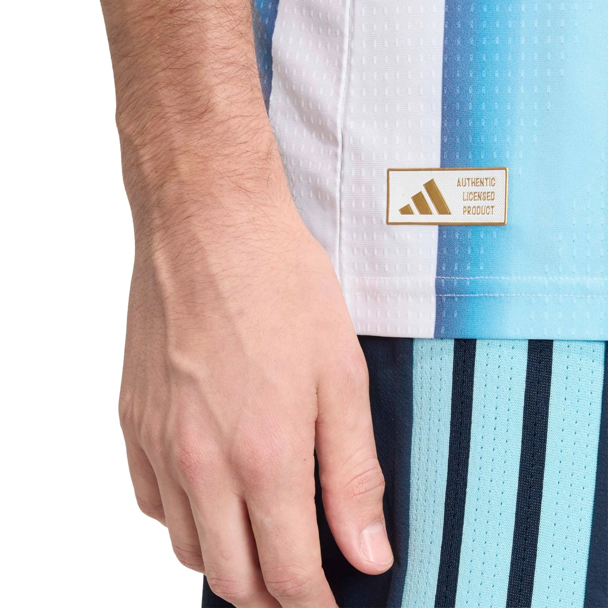 Adidas 2026 Argentina Men's Authentic Home Soccer Jersey White / Icey Blue / Light Blue