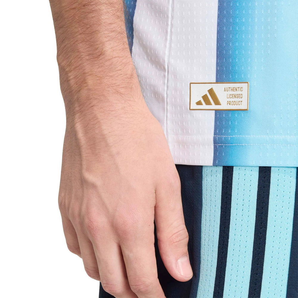 Adidas 2026 Argentina Men's Authentic Home Soccer Jersey White / Icey Blue / Light Blue