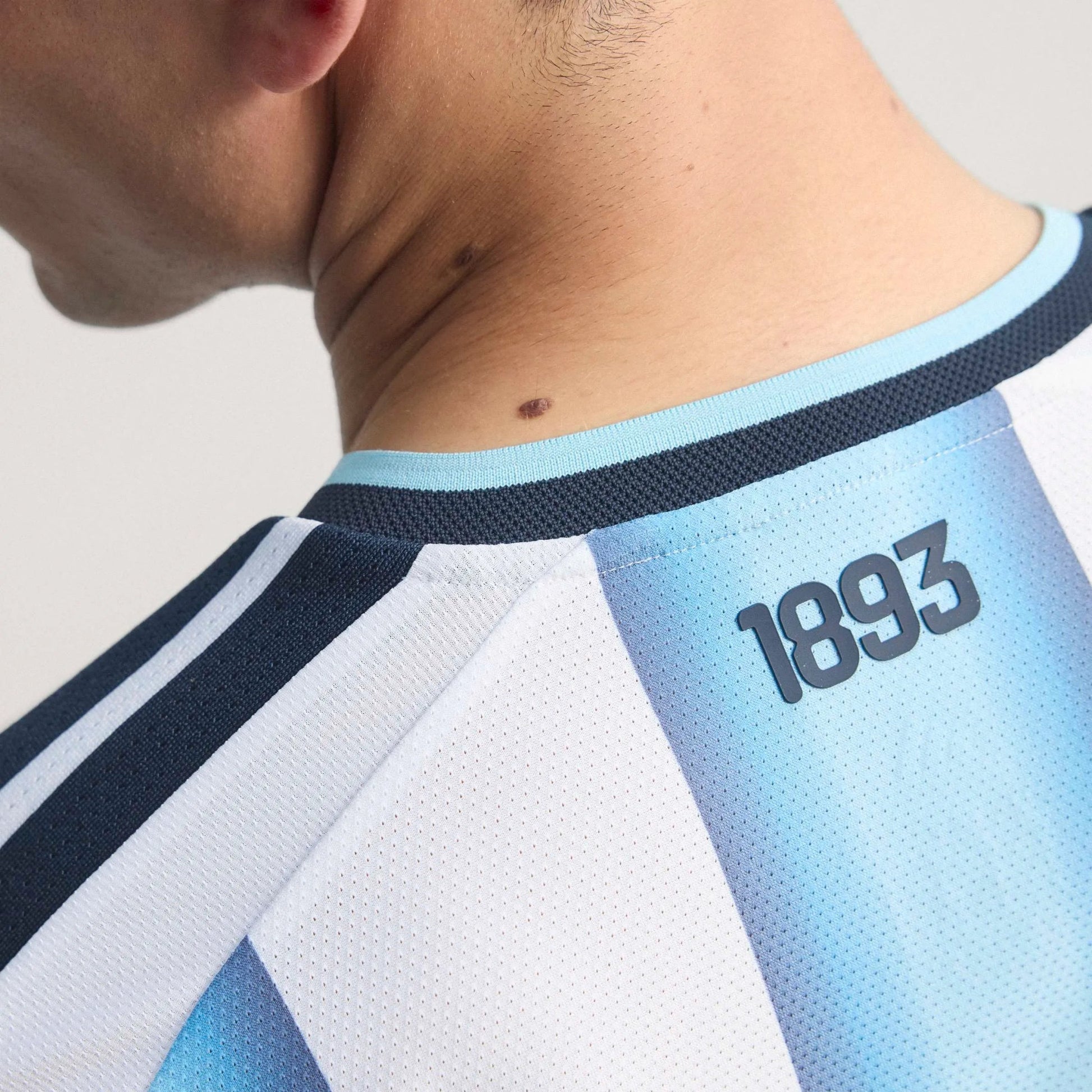 Adidas 2026 Argentina Men's Authentic Home Soccer Jersey White / Icey Blue / Light Blue