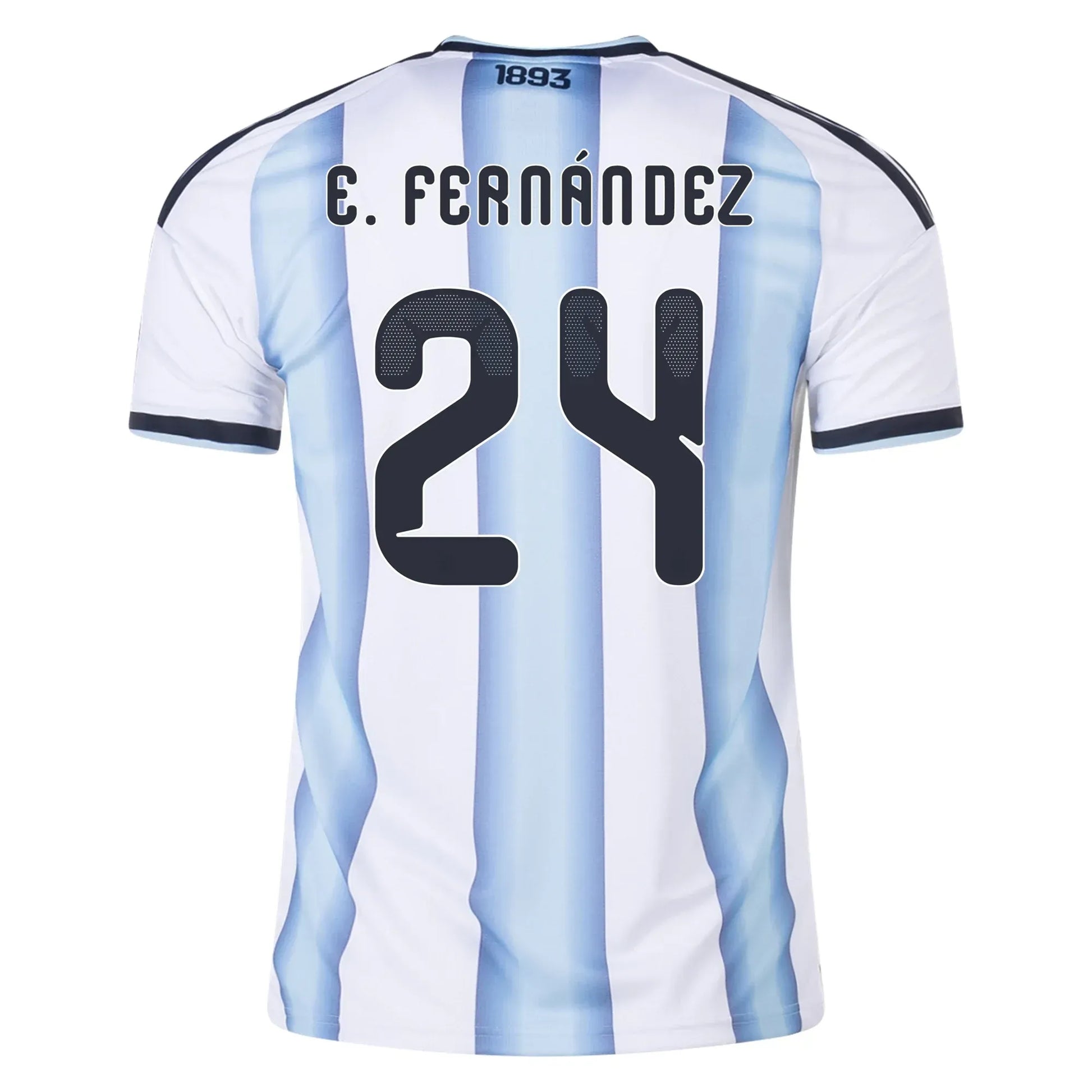 Adidas 2026 Argentina Men's Stadium Home Soccer Jersey White / Icey Blue / Light Blue