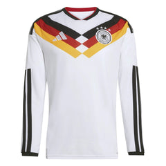 Adidas 2026 Germany Men's Stadium Home Long-Sleeve Soccer Jersey White