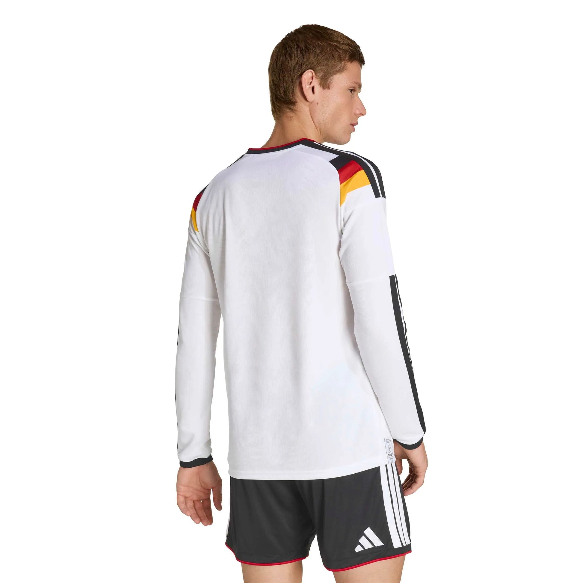 Adidas 2026 Germany Men's Stadium Home Long-Sleeve Soccer Jersey White