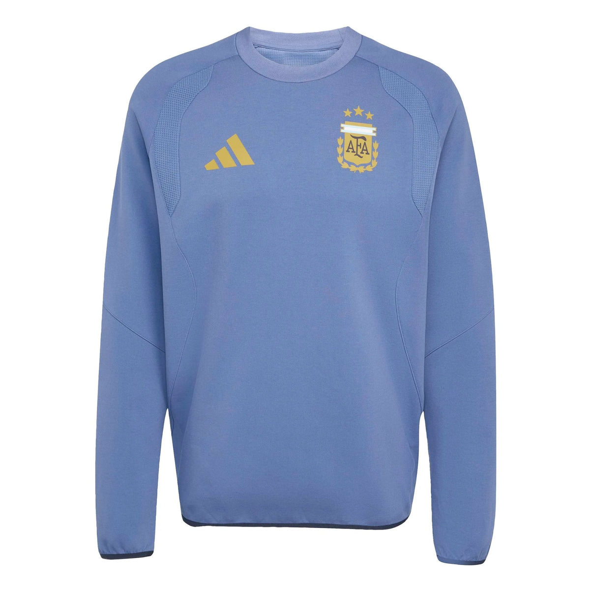 Adidas 2026 Argentina Men's Tiro Travel Crewneck Sweatshirt Crew Blue