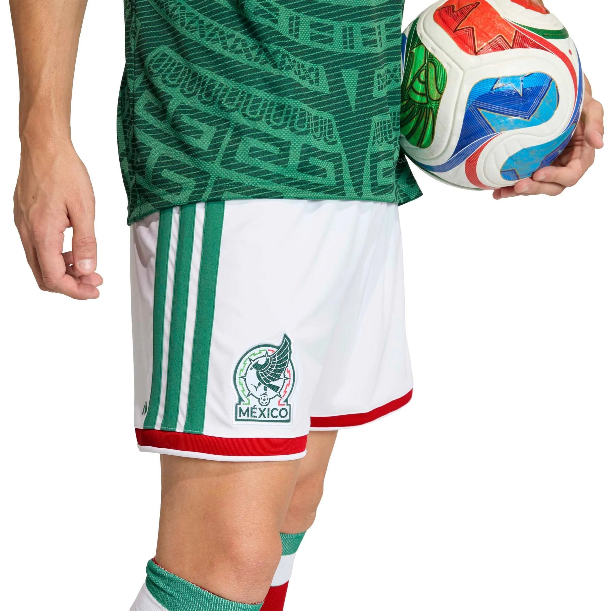 Adidas 2026 Mexico Men's Stadium Home Shorts White