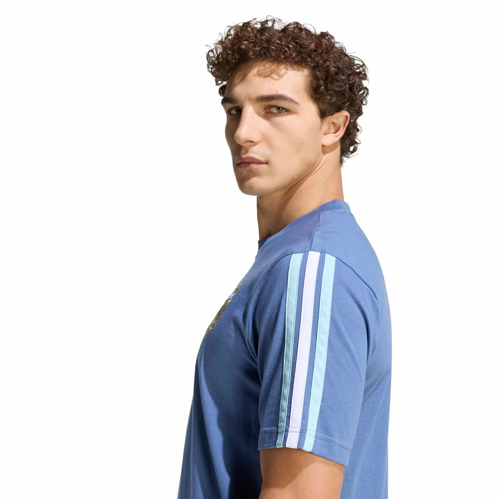 Adidas 2026 Argentina Men's DNA Tee Crew Blue