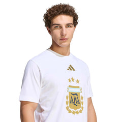 Adidas 2026 Argentina Men's DNA Graphic Tee White