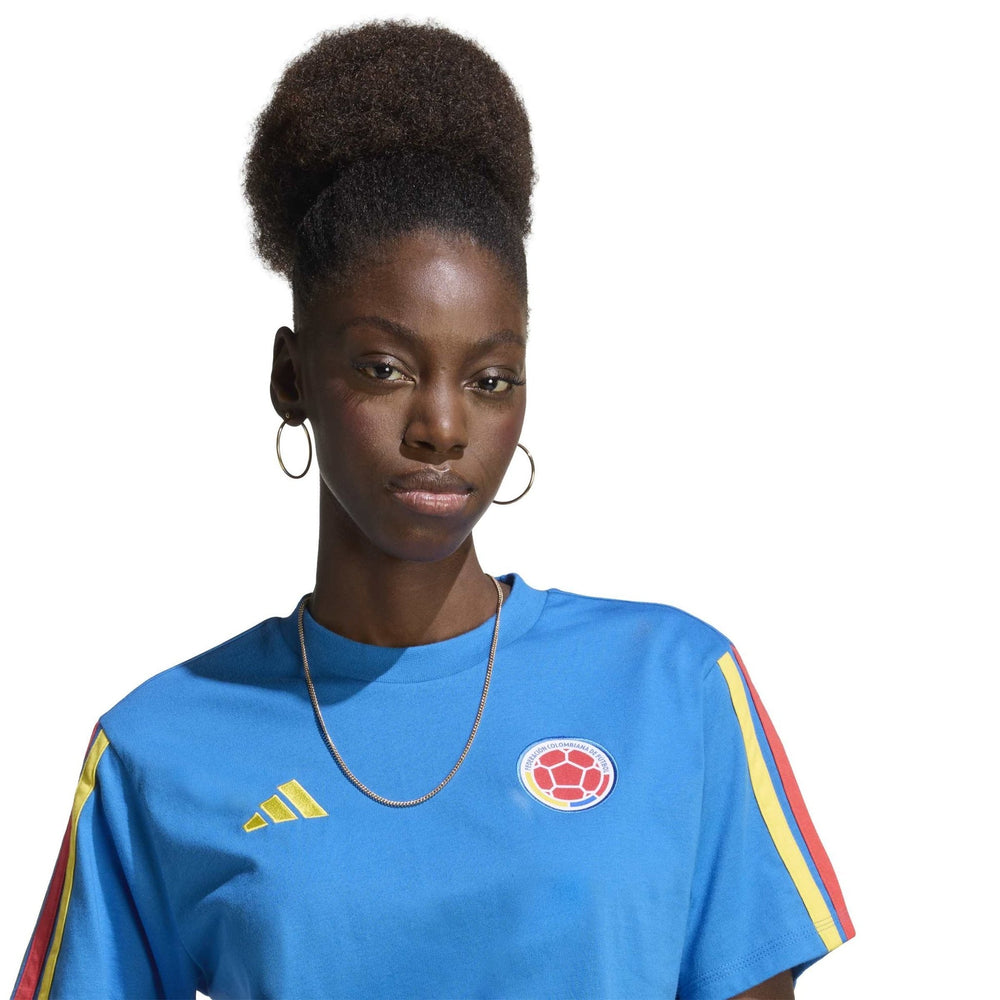 Adidas 2026 Colombia Women's DNA Tee Bright Royal