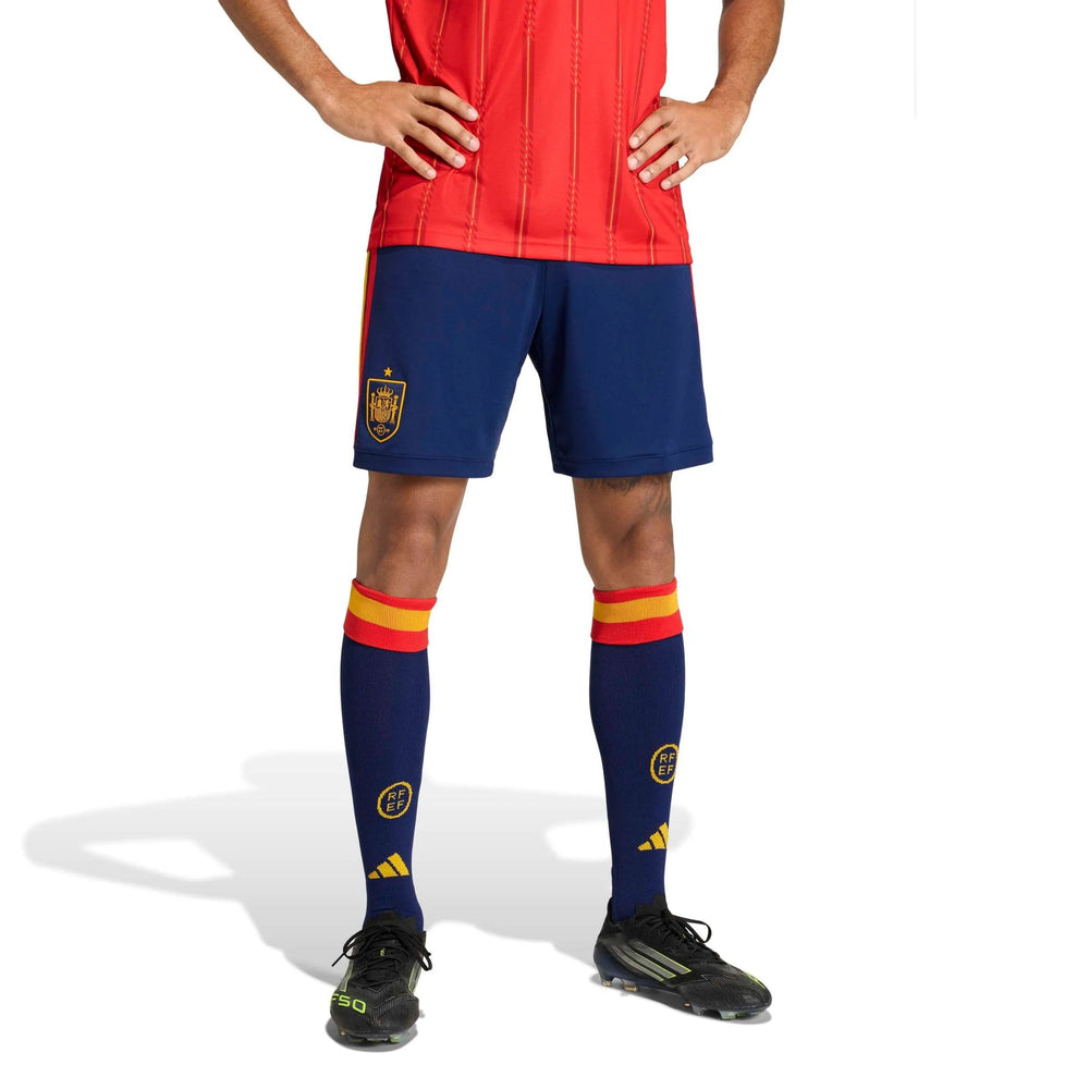 Adidas 2026 Spain Men's Stadium Home Shorts Dark Blue