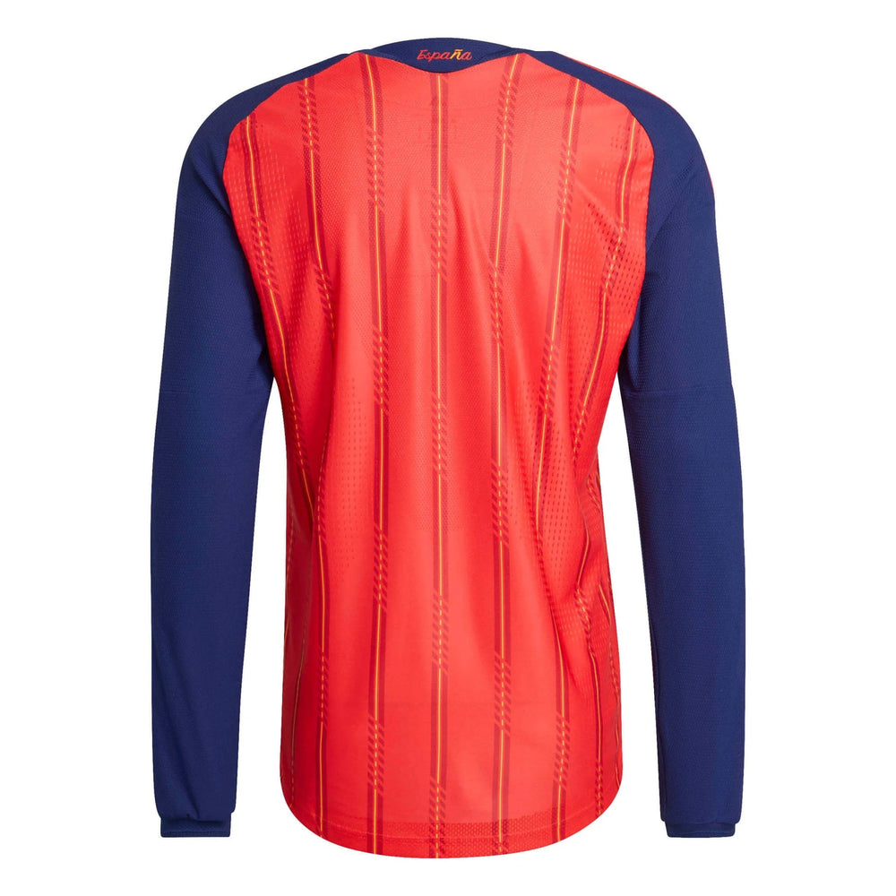 Adidas 2026 Spain Men's Authentic Home Long-Sleeve Soccer Jersey Vivid Red