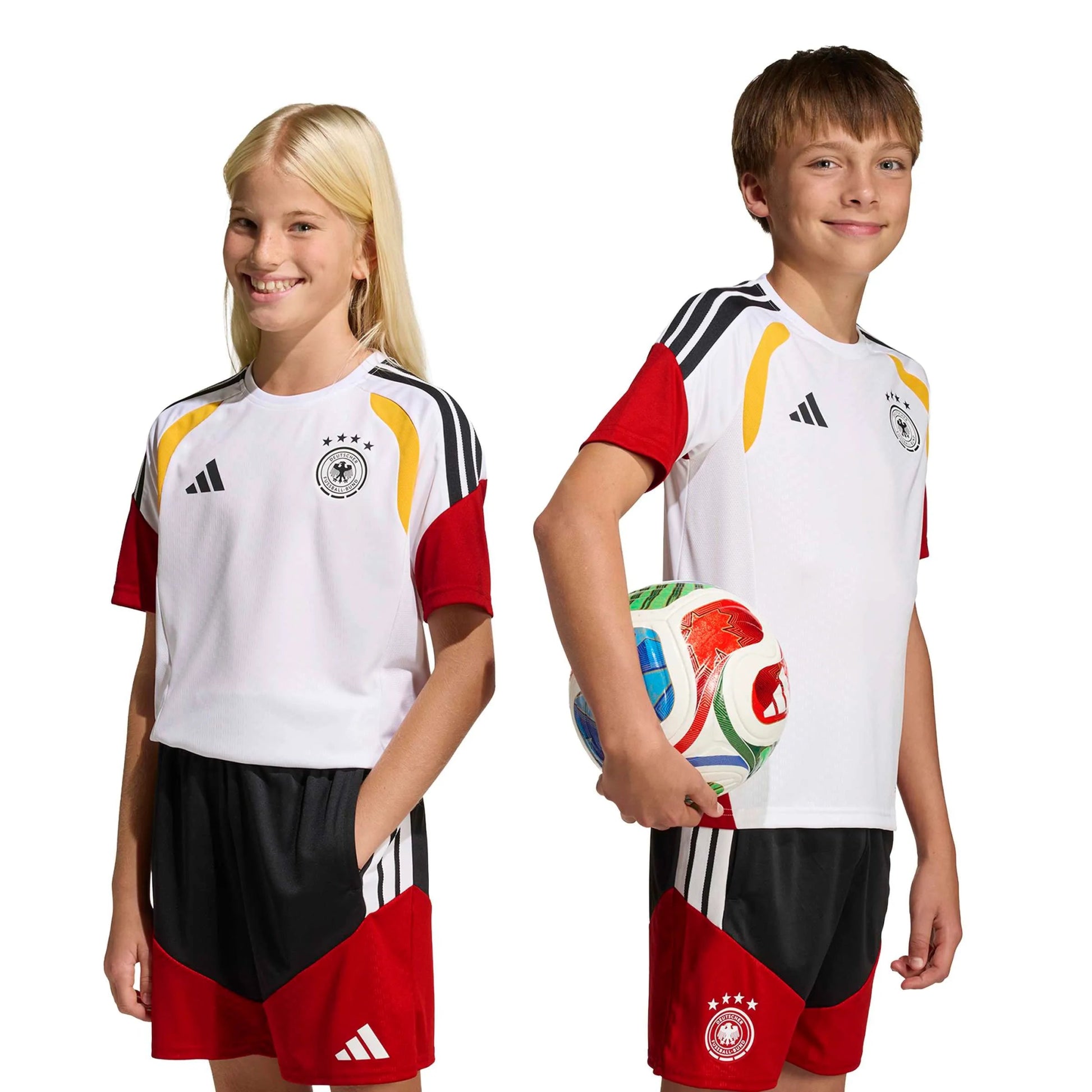 Adidas 2026 Germany Youth Tiro Training Soccer Jersey White