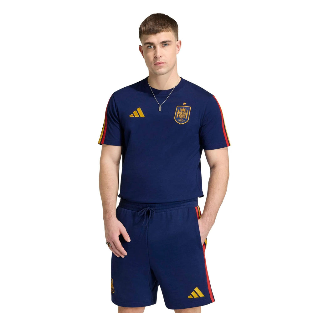 Adidas 2026 Spain Men's DNA Tee Dark Blue