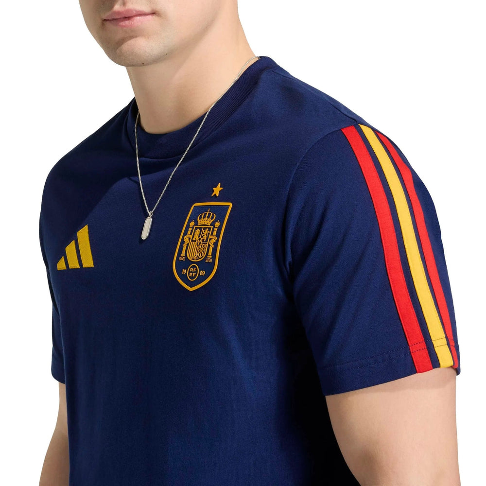 Adidas 2026 Spain Men's DNA Tee Dark Blue