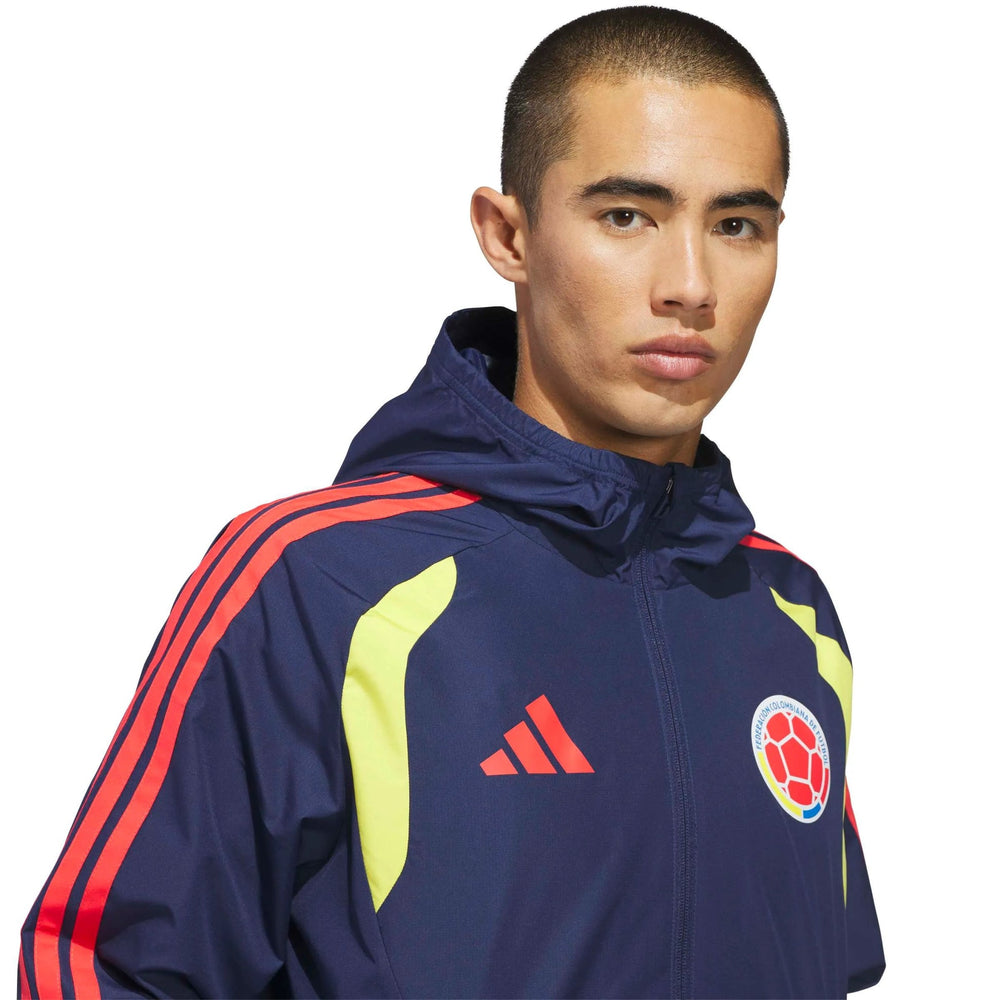Adidas 2026 Colombia Men's All-Weather Jacket Team Navy Blue 2