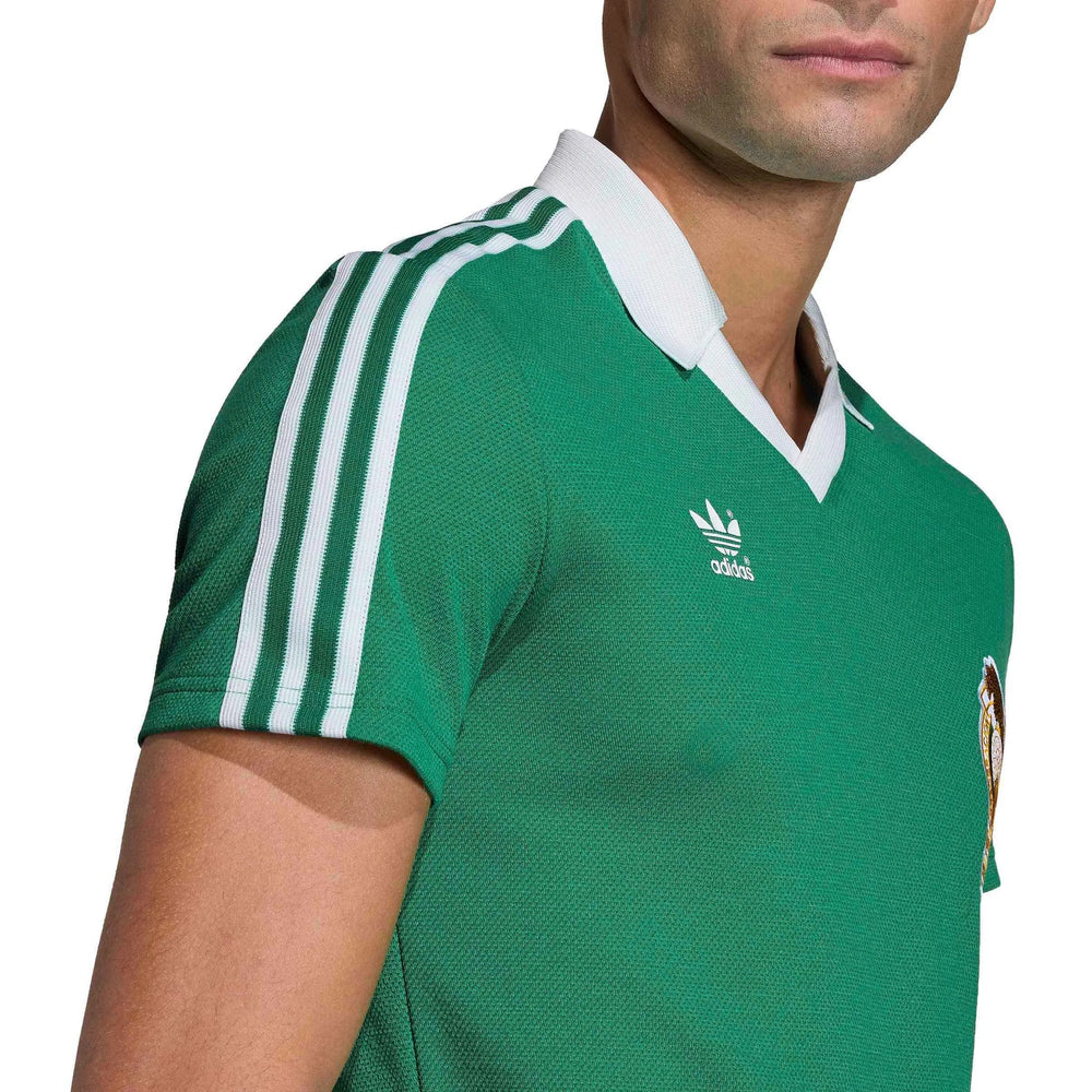 Adidas 1986 Mexico Men's Retro Stadium Home Soccer Jersey Green