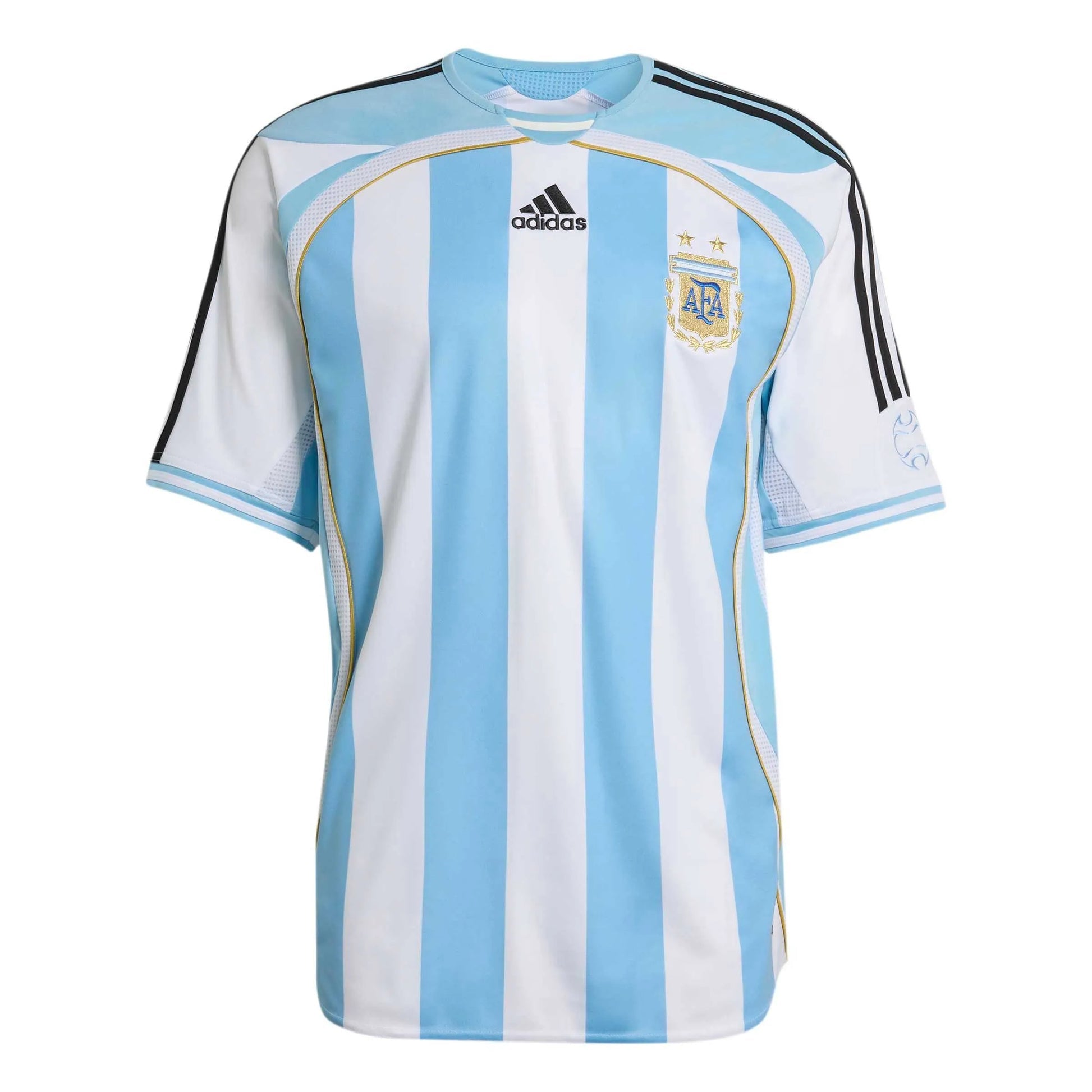 Adidas 2006 Argentina Men's Retro Stadium Home Soccer Jersey White / Clear Blue
