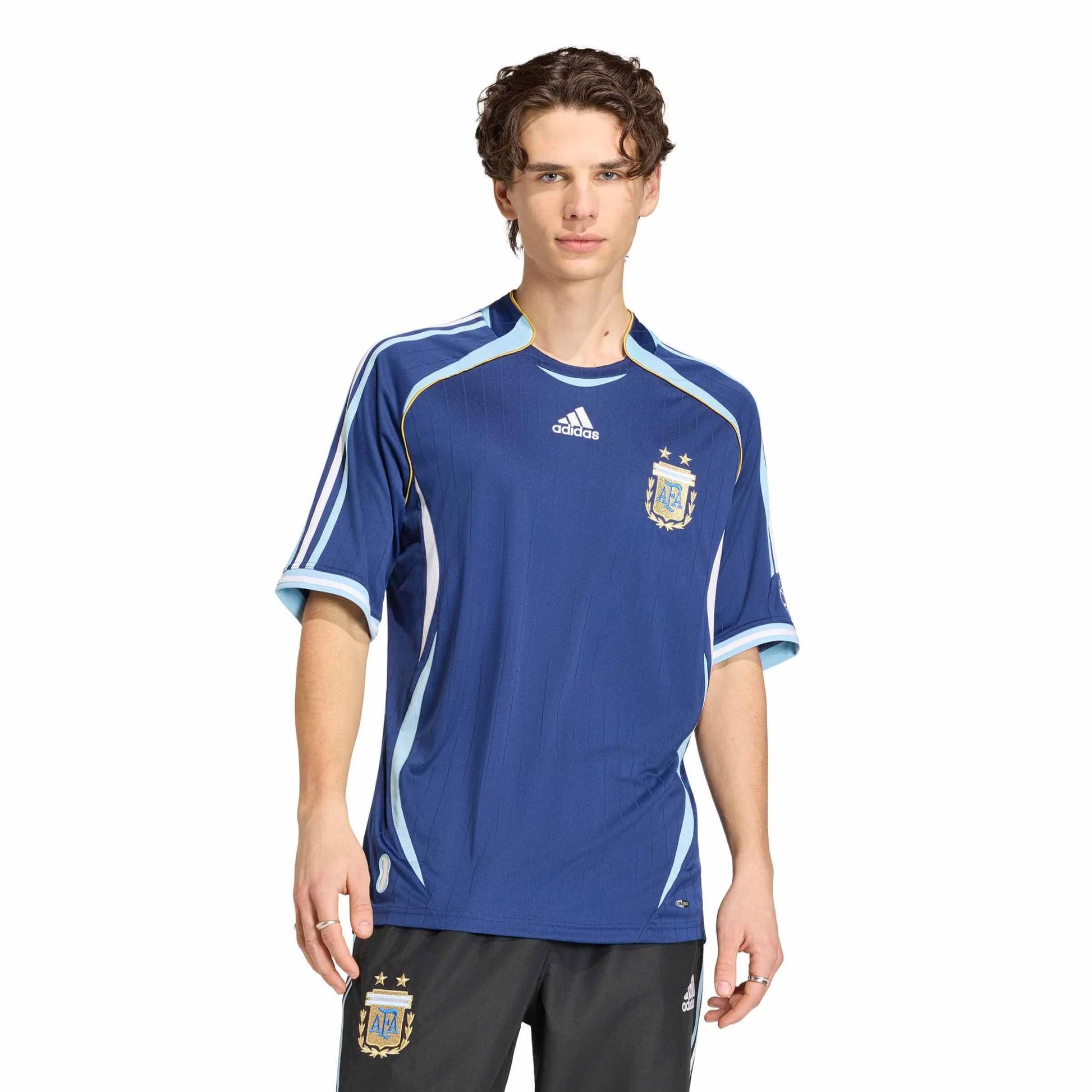 Adidas 2006 Argentina Men's Retro Stadium Away Soccer Jersey Dark Blue