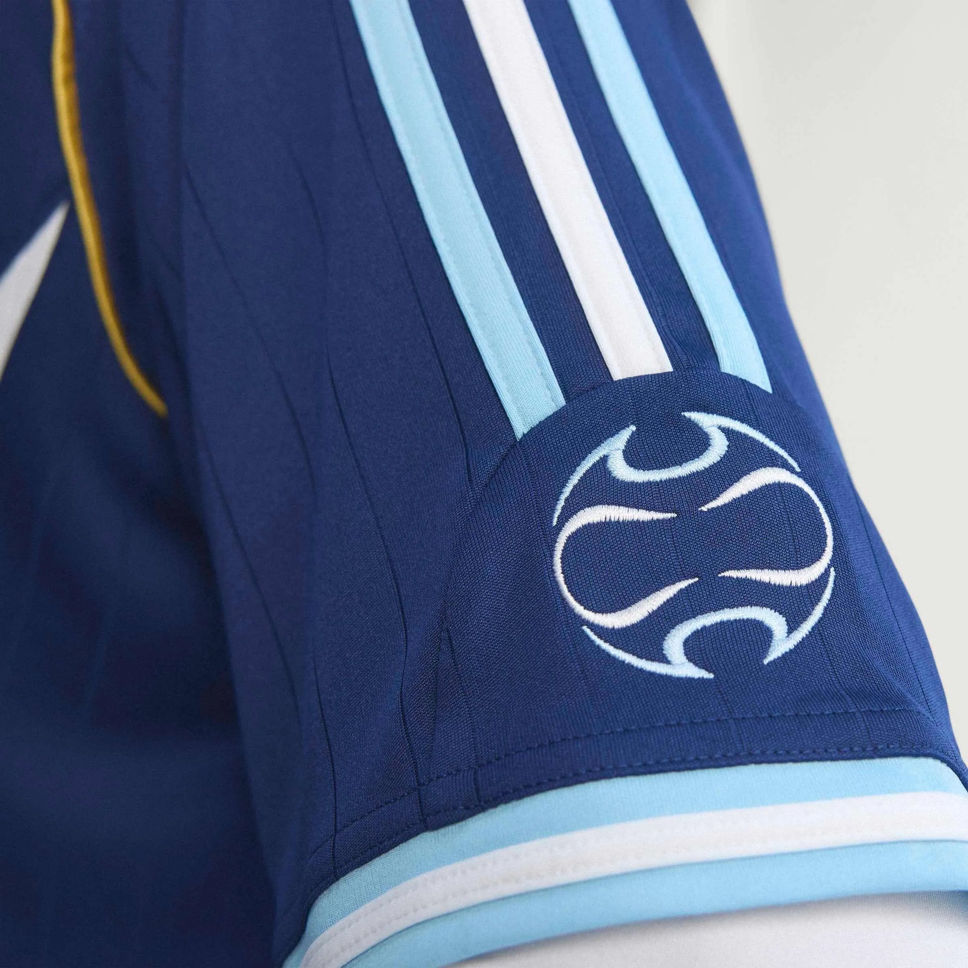 Adidas 2006 Argentina Men's Retro Stadium Away Messi #19 Soccer Jersey Dark Blue