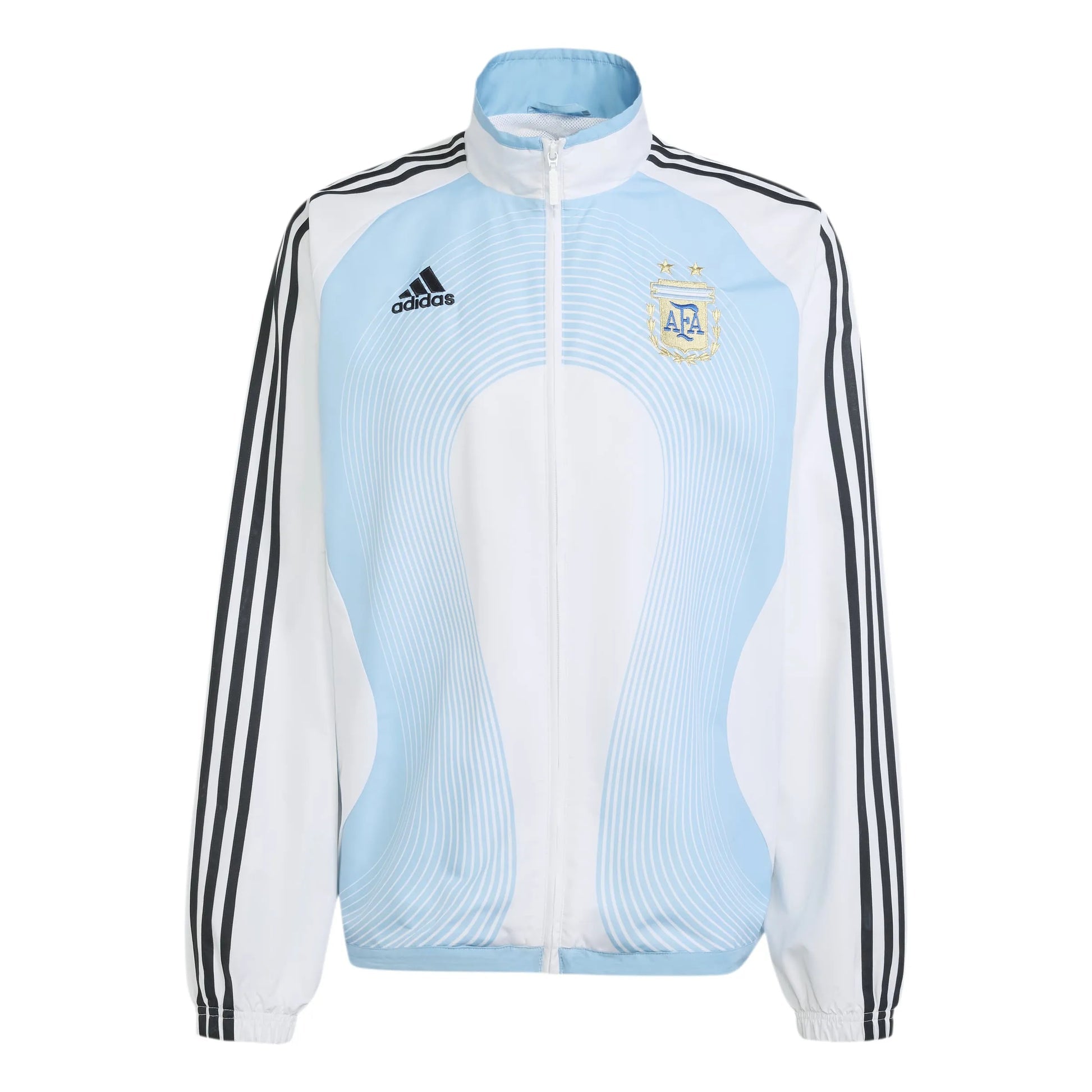 Adidas 2006 Argentina Men's Retro Home Track Top White / Clear Blue