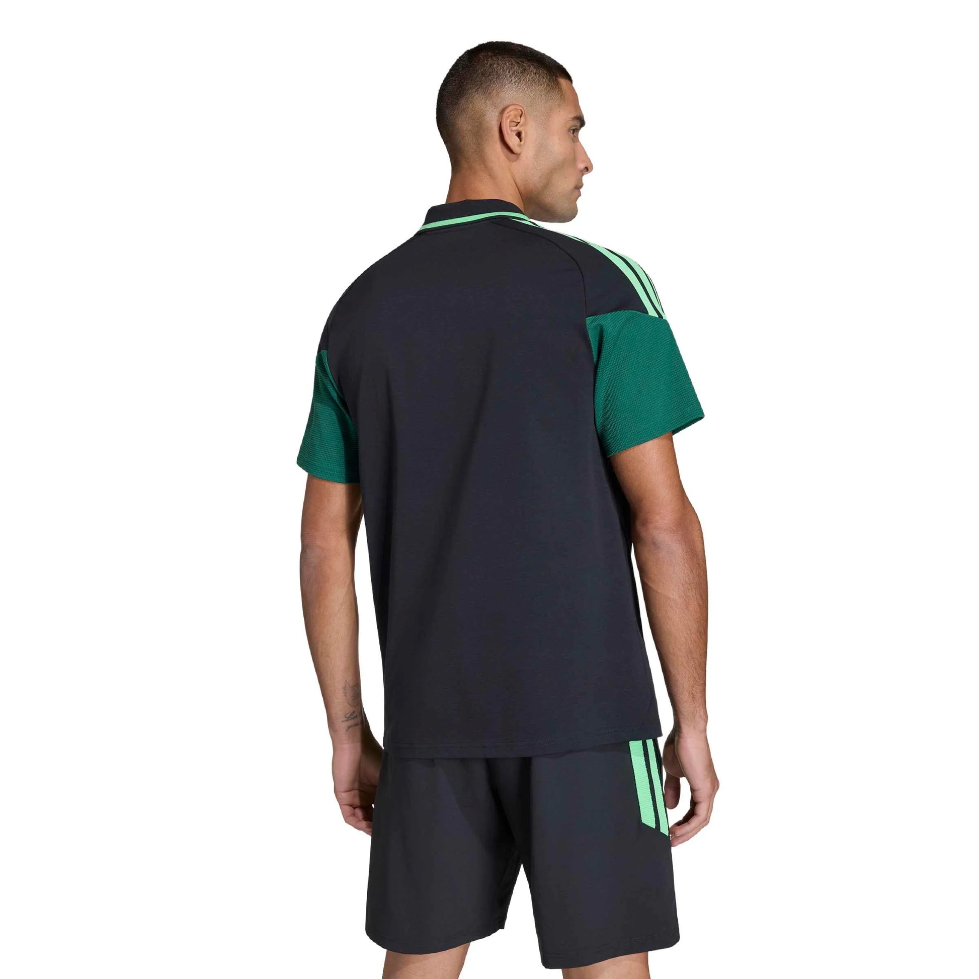 Adidas 2026 Mexico Men's Tiro Polo Shirt Black / Green