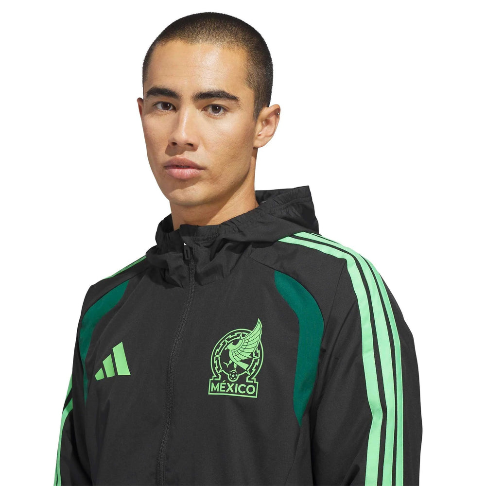 Adidas 2026 Mexico Men's Tiro All Weather Jacket Black