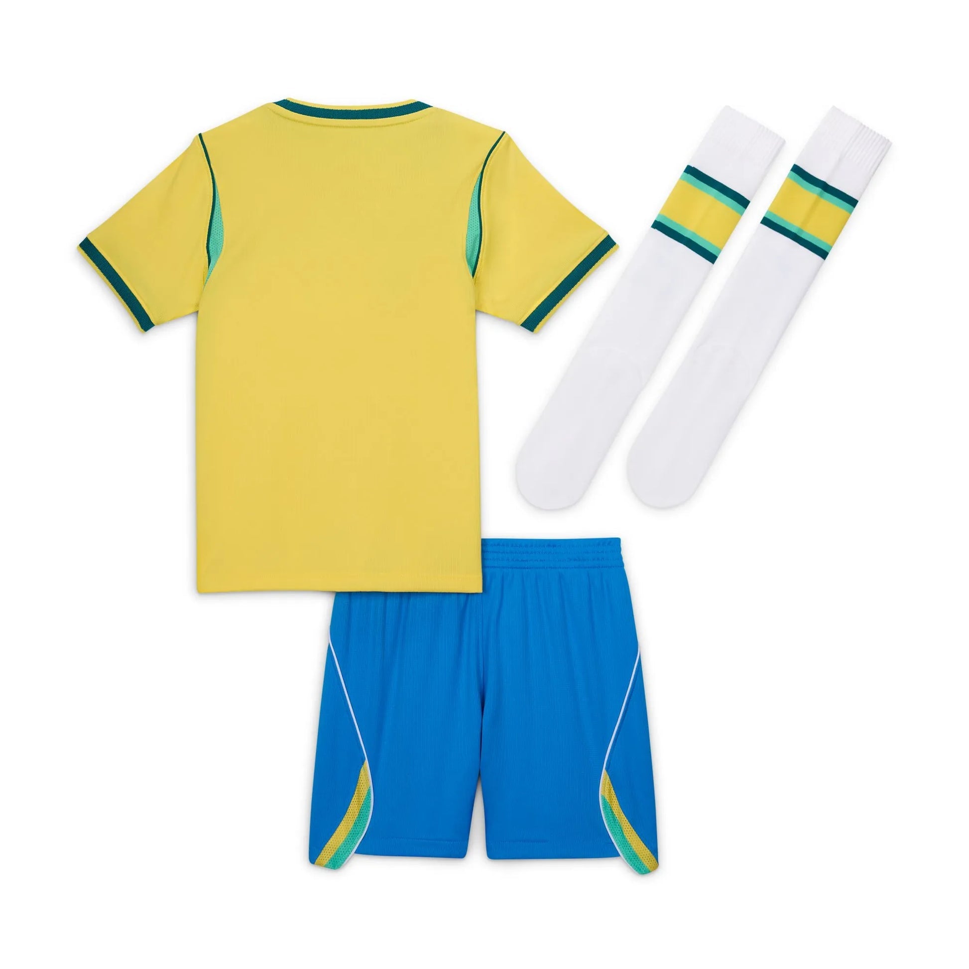 Nike 2026-27 Brazil Little Kids' Stadium Home Kit Canary/Light Menta/Geode Teal