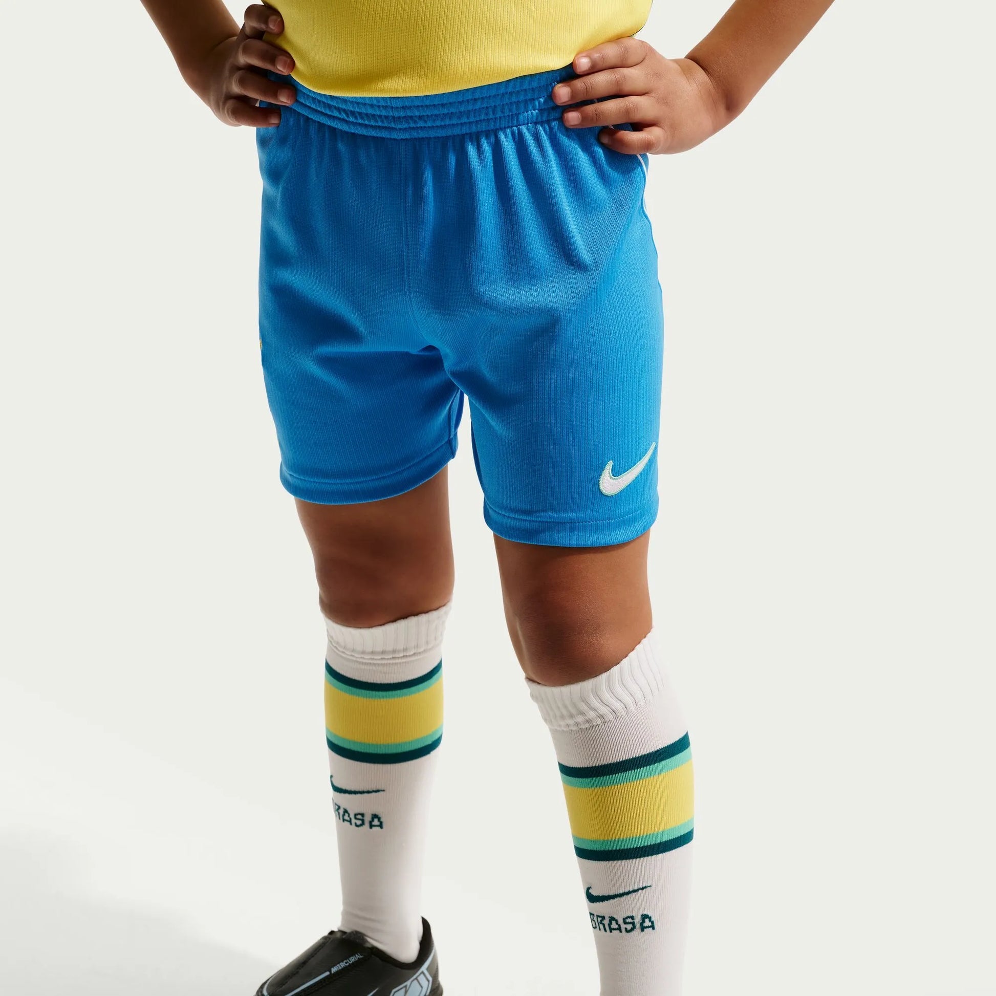 Nike 2026-27 Brazil Little Kids' Stadium Home Kit Canary/Light Menta/Geode Teal