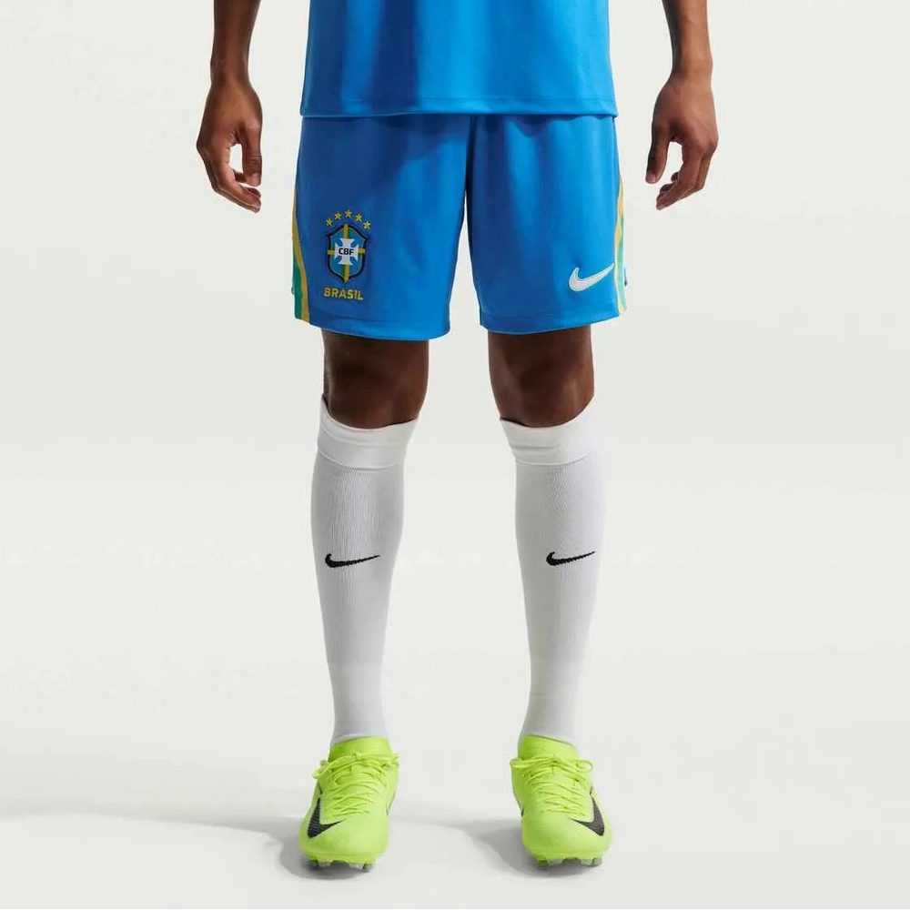 Nike 2026-27 Brazil Men's Stadium Home Shorts LT Photo Blue/Light Menta/White